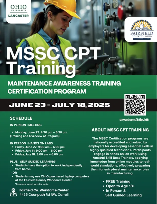 MSSC CPT Training ad